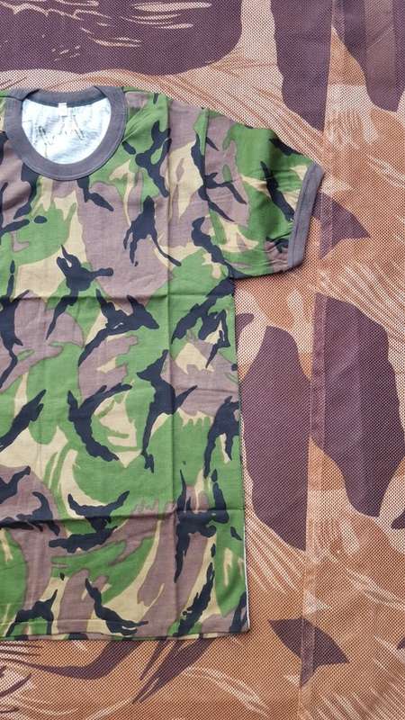 mint SADF era SA SF Recce "copy camo" Tanzania DPM camo patt medium size tee-shirt - scarce
