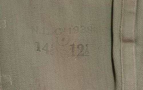 WW2 UDF South African "desert rats" used/ worn long canvas leggings (stamps visible) - pair intact