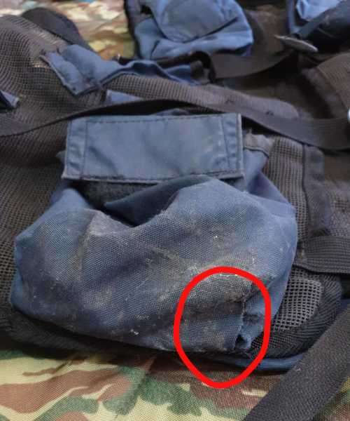 Pvt purchase SAP era used R1 mags blue assault vest - good complete used condition some frayed edges