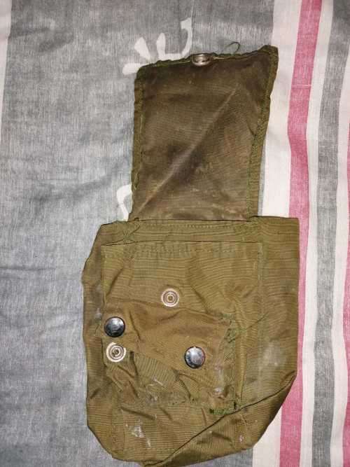 unknown use (signals equipment?) Niemoller olive green type nylon (SA SF Recce origin) belt pouch