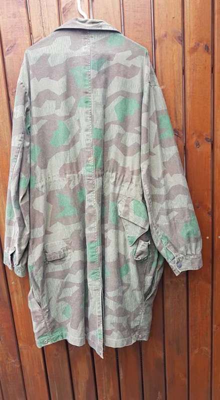 REPRO reproduction WW2 splinter camo German Falskirmjager "bonesack" para jump smock XL size 4