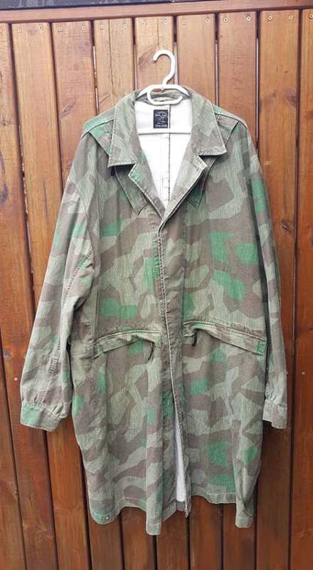 REPRO reproduction WW2 splinter camo German Falskirmjager "bonesack" para jump smock XL size 4