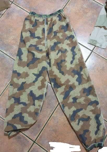 SADF era Recce used reversible mesh over-trousers (Israeli camo patt) - medium good used condition