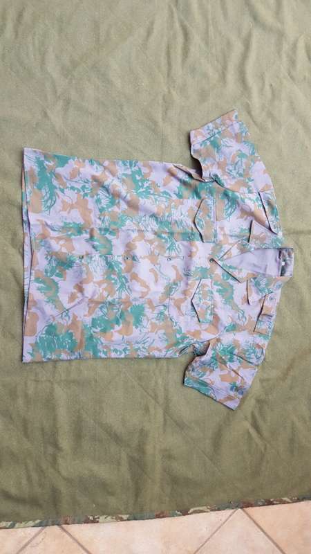 original pre-1994 ex KZP Police camo XXL field-dress s/ sleeve shirt - new and unused (scarce) size