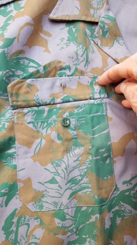 original pre-1994 ex KZP Police camo XXL field-dress s/ sleeve shirt - new and unused (scarce) size