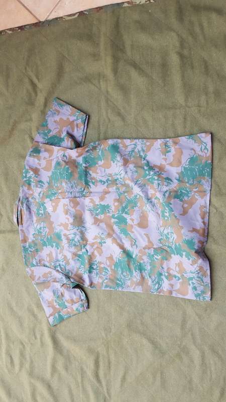 original pre-1994 ex KZP Police camo XXL field-dress s/ sleeve shirt - new and unused (scarce) size