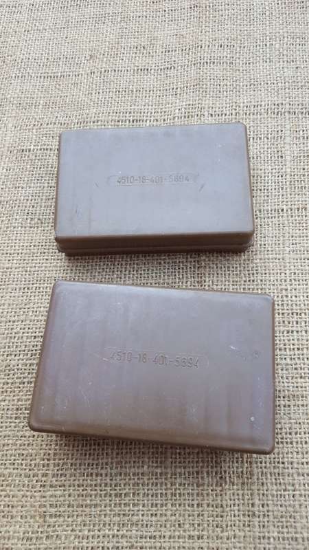 original SADF era nutria issue plastic soap-dish - new and unused - with SADF "18" NATO ICN number