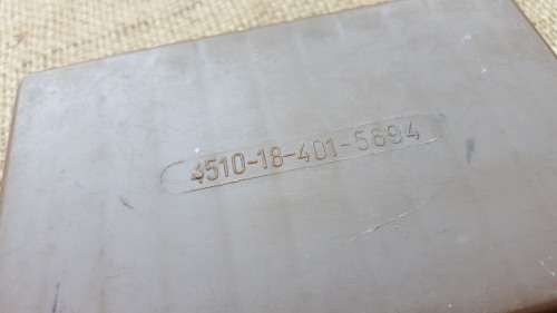 original SADF era nutria issue plastic soap-dish - new and unused - with SADF "18" NATO ICN number