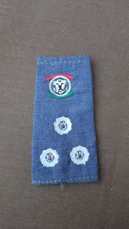 original pre-1994 ex homelands Bophuthatswana Bop BDF air wing Brig officers rank slide - single
