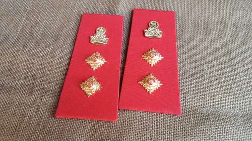 a scarce pair "step-outs" dress Lesotho LDF Colonel officers rank cheese-boards and pips difficult
