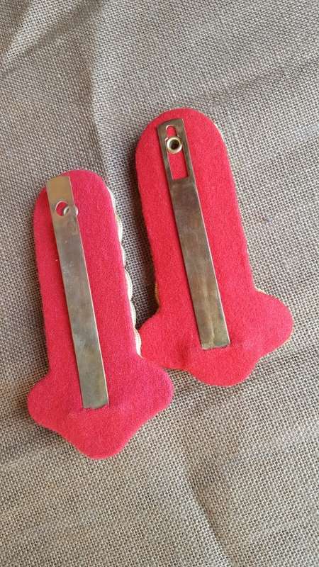 scarce pair "ceremonial" dress 1 Botswana BDF Brigadier officers rank bullion wire shoulder boards