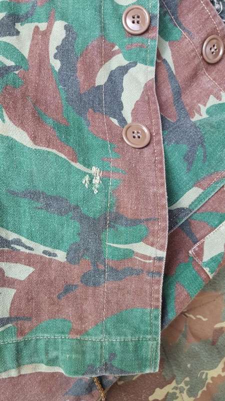 rare Recce SA SF used type "RENAMO" bright DPM copy camo little faded SADF cut bush-jacket size Med