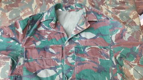 rare Recce SA SF used type "RENAMO" bright DPM copy camo little faded SADF cut bush-jacket size Med