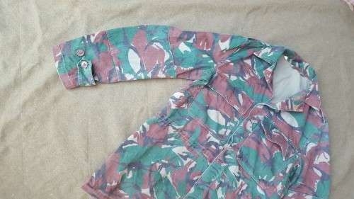 rare Recce SA SF used type "RENAMO" bright DPM copy camo little faded SADF cut bush-jacket size Med