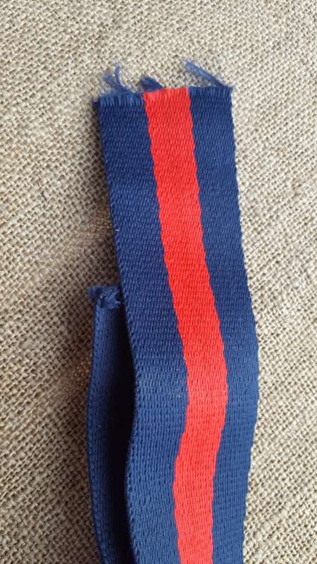 1m length of ex RSA homelands pre-1994 stable-belt belting narrow type "unidentified" - not SAEC