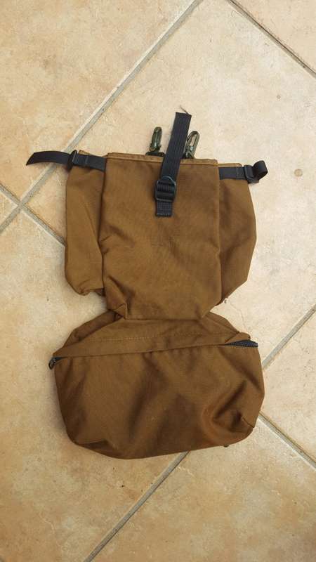 loose nutria early Patt 83 type 1 SWATF battle-jacket clip on/off rear pouch assembly zip intact