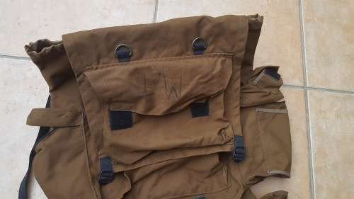 rare SWATF issue bushwar era "sec cmdrs" nutria patt 83 type spes backpack mint condition/ no damage