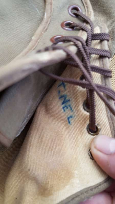 SADF era issue PT "tekkies" nutria runnng shoes aka "PF Flyers" size 10 UK & in good used condition