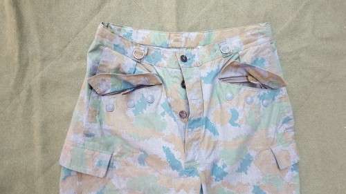 large size EG "Blumentarn" camo trousers (cold war) very good condition waist size 38 inch also used