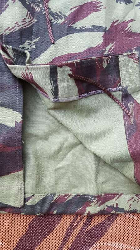 new SADF era SWA/Angola bushwar period used Recce copy camo HBT french lizard camo bush-jacket large