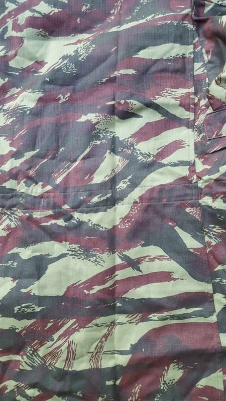 new SADF era SWA/Angola bushwar period used Recce copy camo HBT french lizard camo bush-jacket large