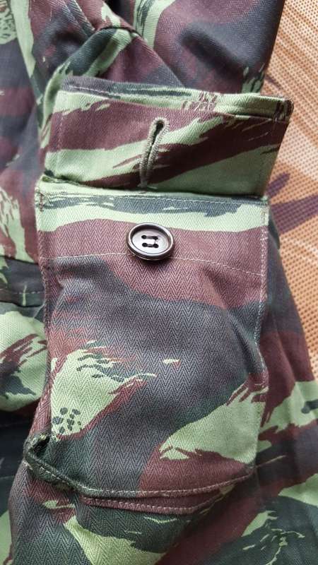 new SADF era SWA/Angola bushwar period used Recce copy camo HBT french lizard camo bush-jacket large