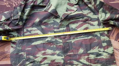 new SADF era SWA/Angola bushwar period used Recce copy camo HBT french lizard camo bush-jacket large