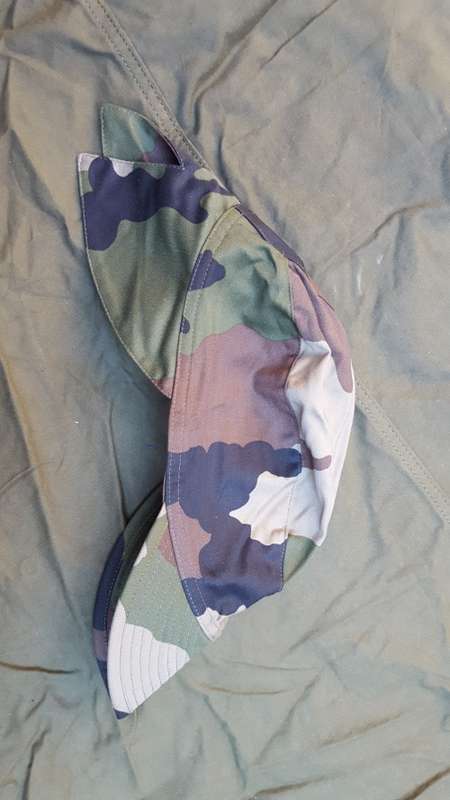 new unused French HBT CCE (Central Continental Europe) camo "bigeard" swallow-tail cap size 60