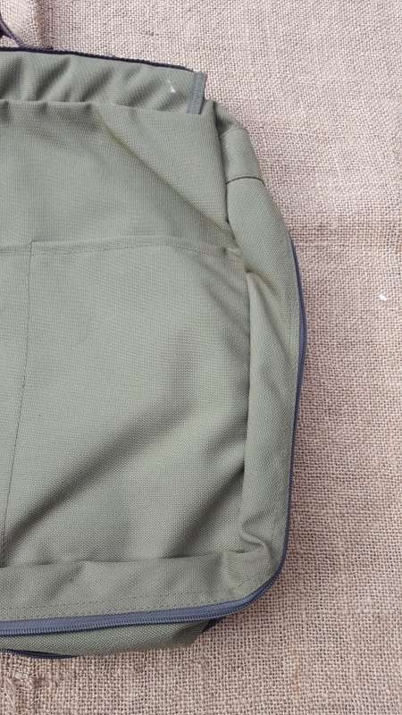 modern SANDF style issue Officer's brief-case in Pathfinder olive green nylon - lightly used intact