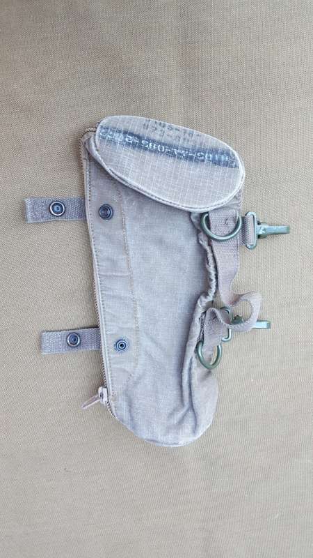 original SADF era pattern 80 ripstop canvas "donkey brown" colour Night vision carry bag - used with