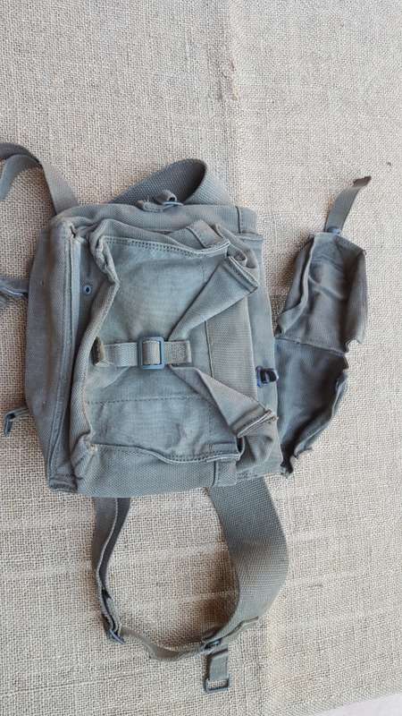 original SADF era pattern 70/73 type canvas olive green colour A53 radio carry backpack - used