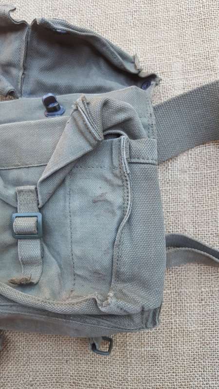 original SADF era pattern 70/73 type canvas olive green colour A53 radio carry backpack - used