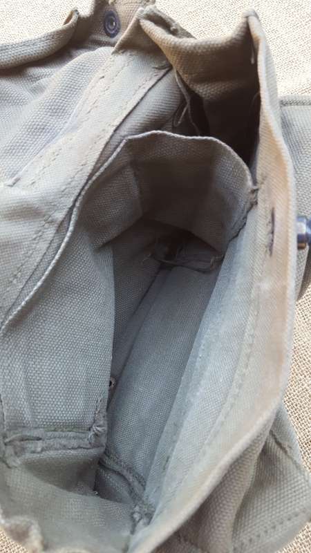 original SADF era pattern 70/73 type canvas olive green colour A53 radio carry backpack - used