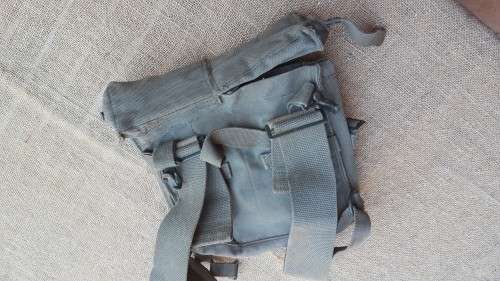 original SADF era pattern 70/73 type canvas olive green colour A53 radio carry backpack - used