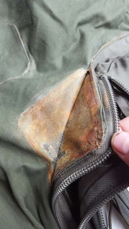 scarce & rarely seen original SADF era SAAF pilots & aircrew olive green drysuit rubber cuffs good