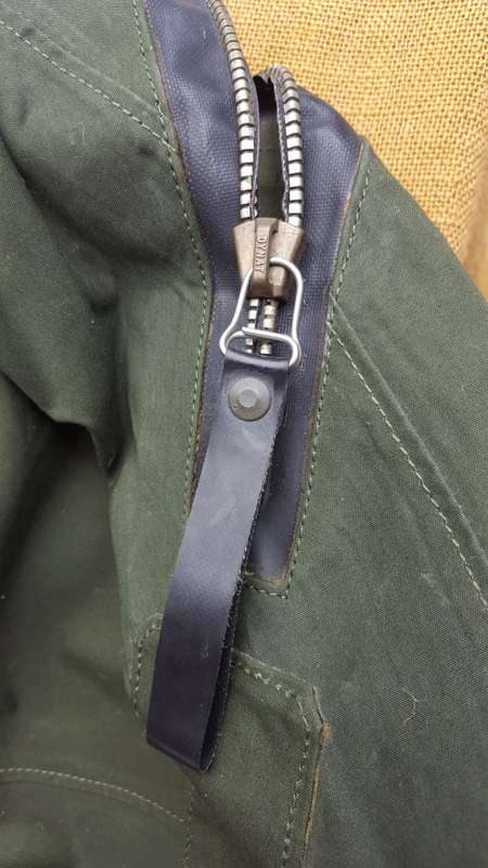 scarce & rarely seen original SADF era SAAF pilots & aircrew olive green drysuit rubber cuffs good