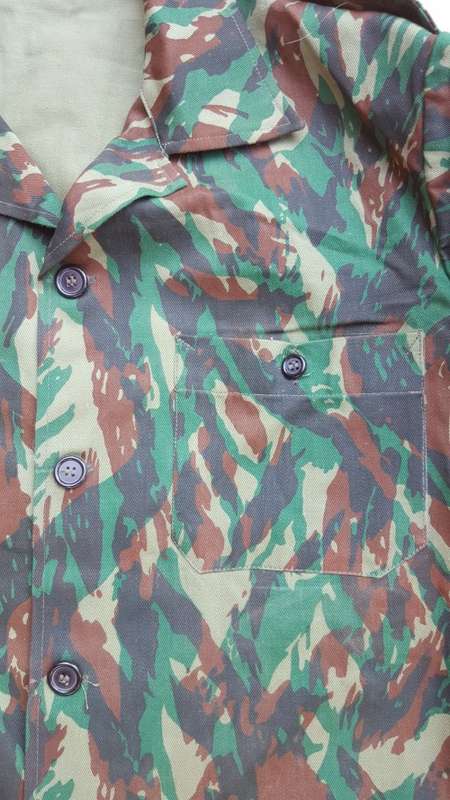 pretty scarce recce copy camo type "J" Egyptian Lizard camo l/s shirt in near mint unused condition