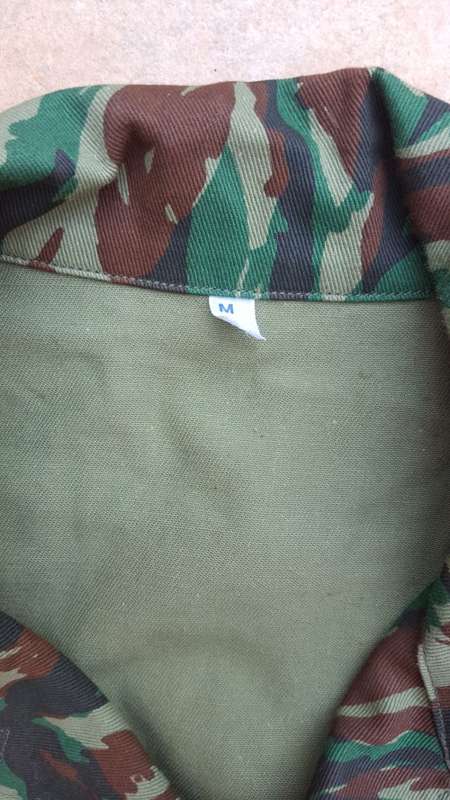 pretty scarce recce copy camo type "J" Egyptian Lizard camo l/s shirt in near mint unused condition