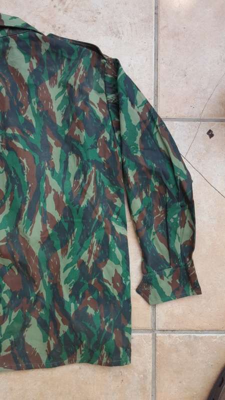 pretty scarce recce copy camo type "J" Egyptian Lizard camo l/s shirt in near mint unused condition