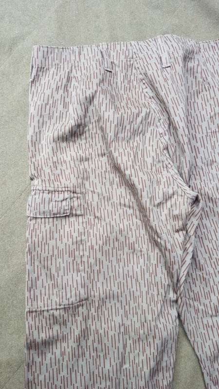 scarce Recce copy camo enemy cut Type "D" EG strichtarn falling rain camo pair of trousers mint unus
