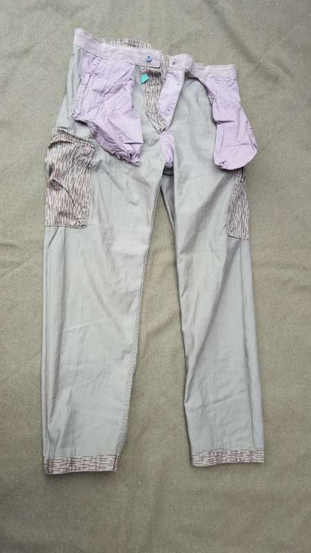 scarce Recce copy camo enemy cut Type "D" EG strichtarn falling rain camo pair of trousers mint unus