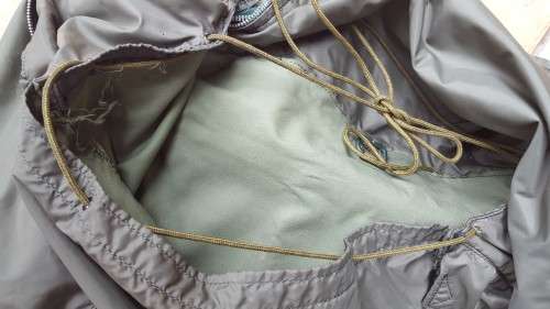 used & issued (named) Rhodesian era olive green hiking bag "pack" with H-frame - good condition