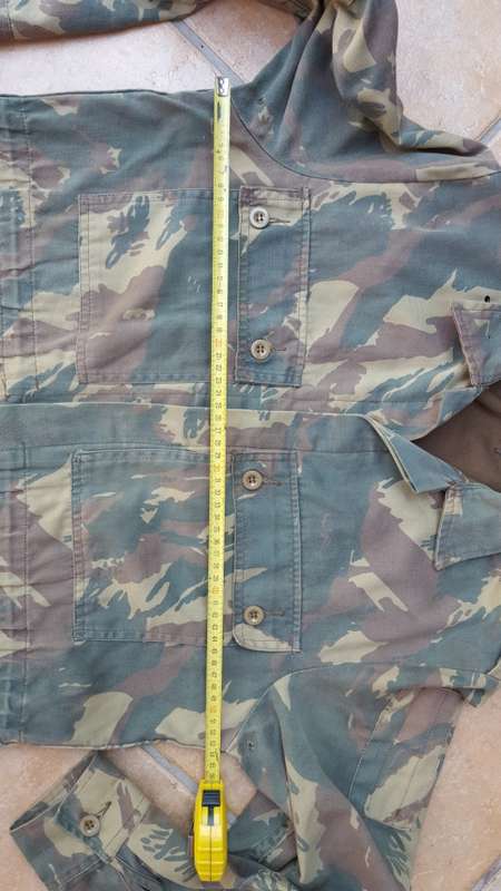 ex homelands pre-1994 TDF Transkei camo bush-jacket size medium - small hole on collar and below