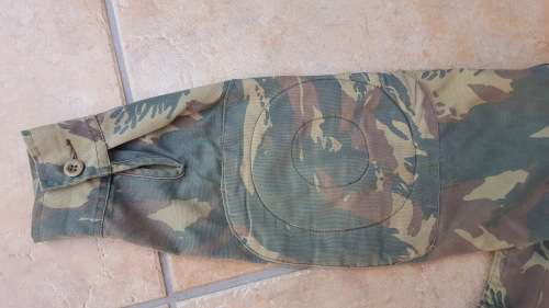 ex homelands pre-1994 TDF Transkei camo bush-jacket size medium - small hole on collar and below
