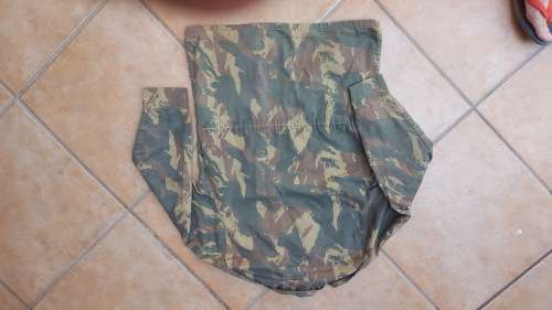 ex homelands pre-1994 TDF Transkei camo bush-jacket size medium - small hole on collar and below
