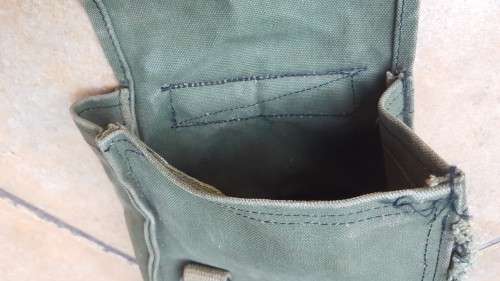 rare find -very scarce Rhodesian double strap Fardays' pvt purchase pouch very good used condition