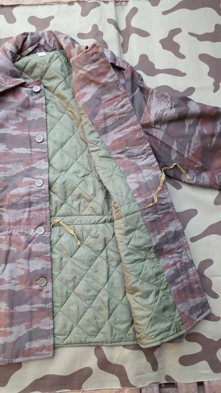 new unused SADF era recce copy camo type "L" FAPLA lizard camo padded & quilted bush-jacket Med size