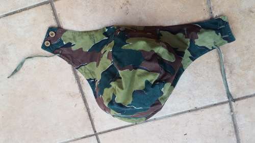 original Belgian jigsaw camo removable hood for smock - new and unused NOS no damage and bright colo