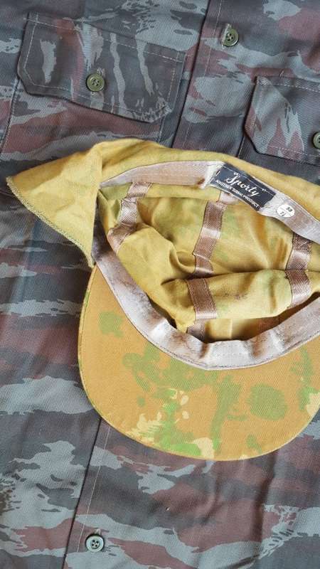 old school camo fishing & hunting cap (similar patt to famed SAP 1st patt but diff background and co