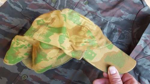 old school camo fishing & hunting cap (similar patt to famed SAP 1st patt but diff background and co
